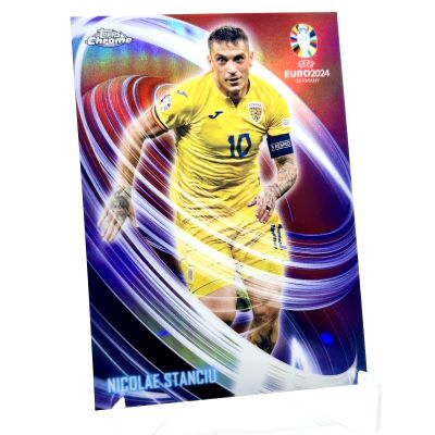 Nicolae Stanciu 2024 Topps Chrome UEFA Euro- Neon Nations #NN-10 Romania