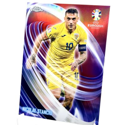 Nicolae Stanciu 2024 Topps Chrome UEFA Euro- Neon Nations #NN-10 Romania