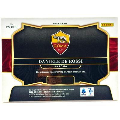Daniele de Rossi 2022-23 Panini Select la Liga AUTO Pitch Side #PS-DDR AS Roma
