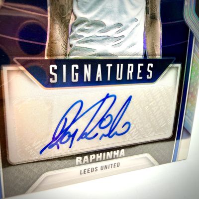 Raphinha 2021-22 Panini Prizm Premier League AUTO #S-RHA 15/99 Leeds United