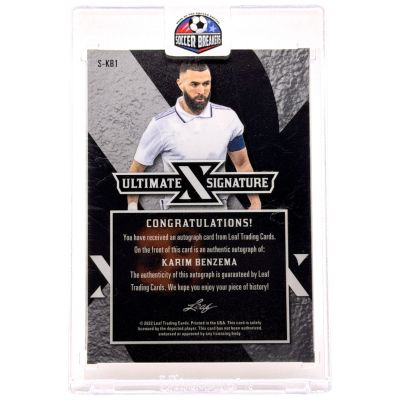 Karim Benzema 2022 Leaf Trading Ultimate Signature AUTO #S-KB1 1/1 Real Madrid