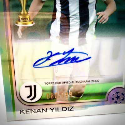 Kenan Yildiz 2024-25 Topps ChromeUCC - Future Stars AUTO #59 80/199 Juventus