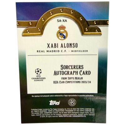 Xabi Alonso 2023-24 Topps Merlin UCC - Sorcerers AUTO #SA-XA Real Madrid