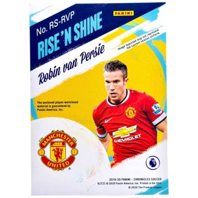 Robin van Persie 2019-20 Panini Chronicles - Rise N Shine Match Worn Patch #RS-VP Manchester United