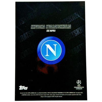 Khvicha Kvaratskhelia 2024 Topps Showtime UCC - Blue 64/99 Napoli