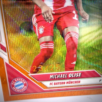 Michael Olise 2025-26 Topps Chrome Bundesliga - Orange 23/25 #80 FC Bayern München