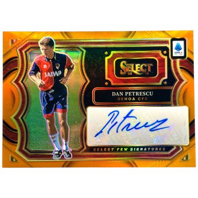 Dan Petrescu 2025-26 Panini Select Serie A - Pithside Prizm AUTO 44/49 #SF-DP Genoa