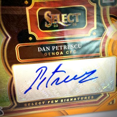 Dan Petrescu 2025-26 Panini Select Serie A - Pithside Prizm AUTO 44/49 #SF-DP Genoa