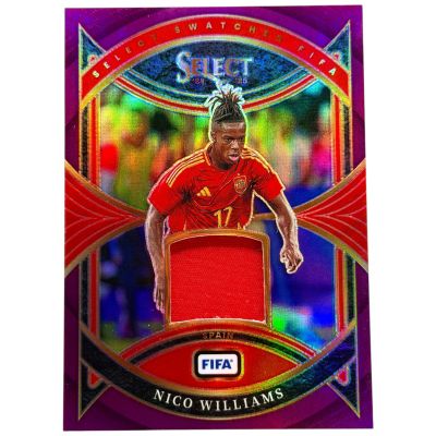 Nico Williams 2024-25 Panini Select Fifa Soccer - Patch Purple 45/49 #SW-NW Spania