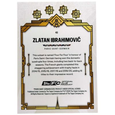 Zlatan Ibrahimovic 2025-26 Topps PSG Team Set - 90/150 #48