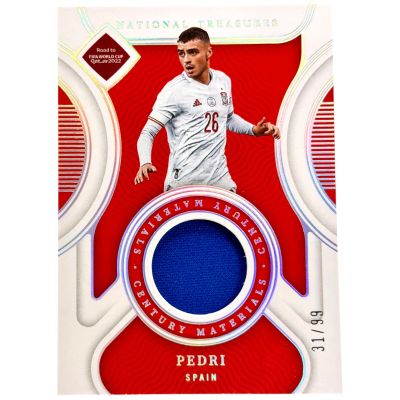 Pedri 2022 Panini National Treasure - Match Worn RELIC 31/99 #CM-PRI Spania