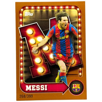 Lionel Messi 2025-26 Topps FC Barcelona Collector Tin - Name in Letter 268/399 #27