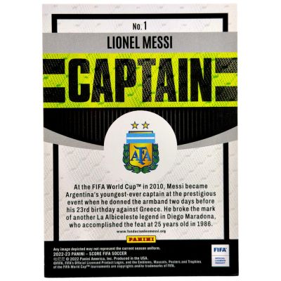 Lionel Messi 2022-23 Panini Fifa Score - CAPTAIN #1 Argetina