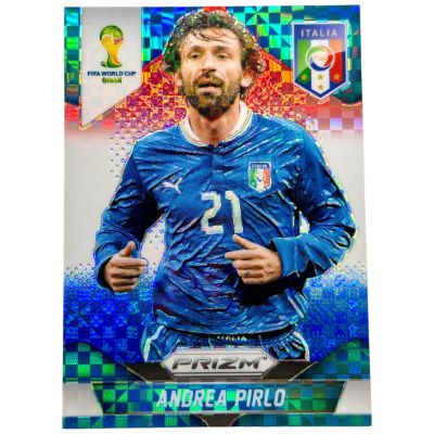 Andrea Pirlo 2014 Panini Prizm World Cup - Red White & Blue Power Plaid #128 Italia