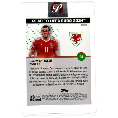 Gareth Bale 2023 Topps Pristine Road to Euro 2024 - Pristine Encased #94 Tara Galilor