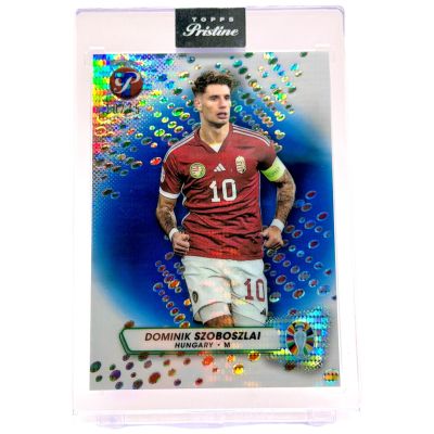 Dominik Szobozlai 2023 Topps Pristine Road to Euro 2024 - Pristine Encased BLUE 10/75 #52 Ungaria