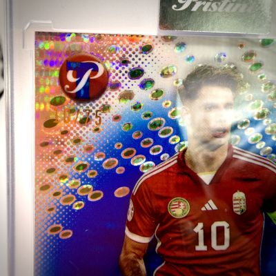 Dominik Szobozlai 2023 Topps Pristine Road to Euro 2024 - Pristine Encased BLUE 10/75 #52 Ungaria