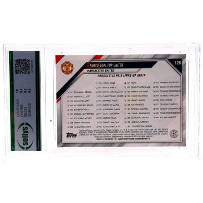 Cristiano Ronaldo 2021-22 Topps Champions League - Portu-Goal for United #128 Manchester United SOLLYS 9.5