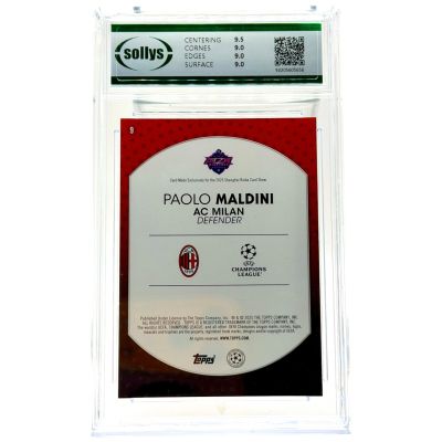 Paolo Maldini 2024-25 Topps Shanghai Ruica Show #9 AC Milan SOLLYS 9