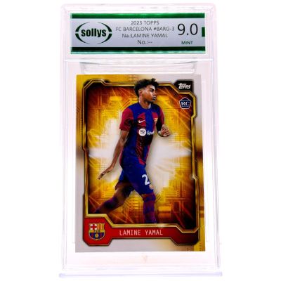 Lamine Yamal 2023-24 Topps FC Barcelona Team Set - Golden Future Rookie RC #BA-RG3 SOLLYS 9