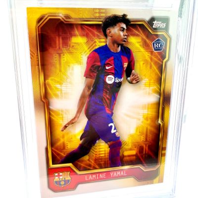 Lamine Yamal 2023-24 Topps FC Barcelona Team Set - Golden Future Rookie RC #BA-RG3 SOLLYS 9