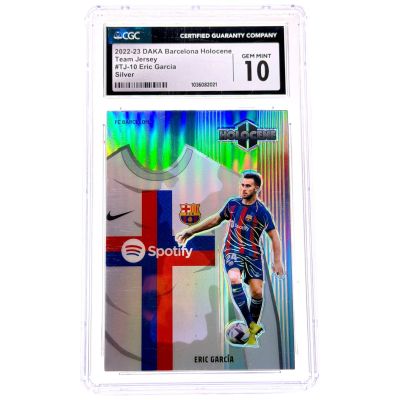 Eric Garcia 2022-23 Daka FC Barcelona Holocene - Team Jersey 05/25 #TJ-10 CGC 10