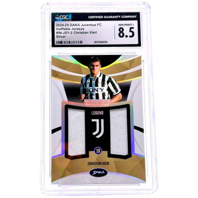 Christian Vieri 20224-25 Daka Juventus Innefable - Jersey Relic 15/50 #IN-JSY2 CGC 8.5