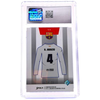 Ronald Araujo 2022-23 Daka FC Barcelona Holocene - Team Jersey 04/25 #TJ-9 CGC 9