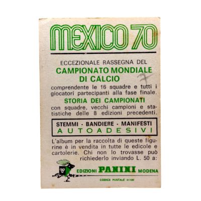 Florea Dumitrache 1970 Mexico World Cup - Original Nelipit Romania