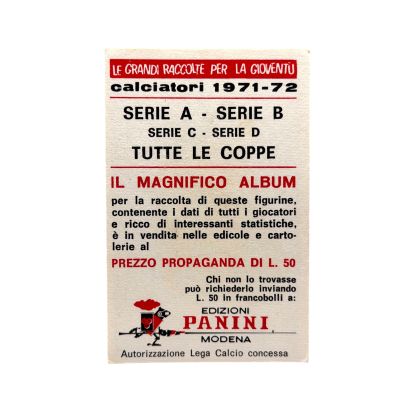 Echipa Romaniei album CALCIATORI PANINI 1971-72 Romania