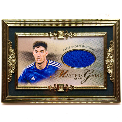 Alessandro Bastoni 2024 Futera Unique - Goldframe Match Worn Patch 06/13 #MGG-01 Inter Milan
