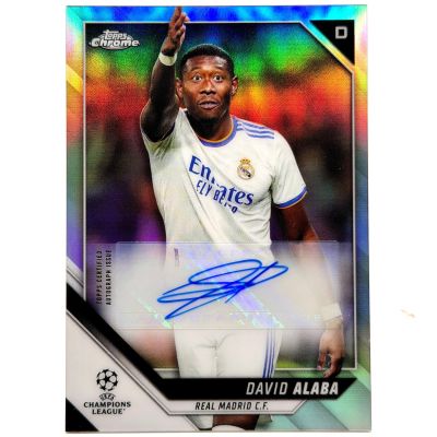 David Alaba 2021-22 Topps Chrome UCC - AUTO  #CA-DA Real Madrid