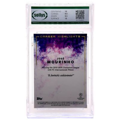 Jose Mourinho 2022 Topps Jose Mourinho - Career Highlights Manchester United Sollys 9.5