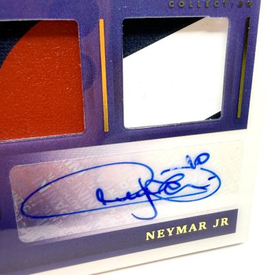 Neymar Jr 2021 Panini Immaculate Collection - AUTO Double PATCH 5/5 #DU-NJR PSG
