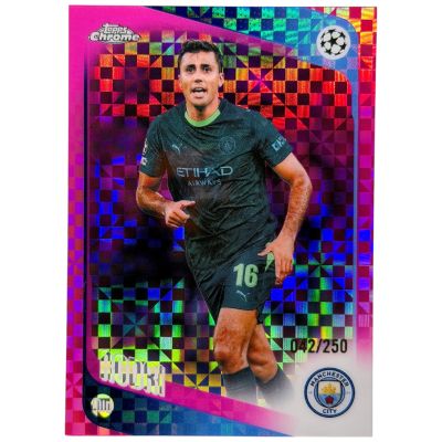 Rodri 2025-26 Topps Chrome UCC - 042/250 X Fractor Pink #171 Manchester City
