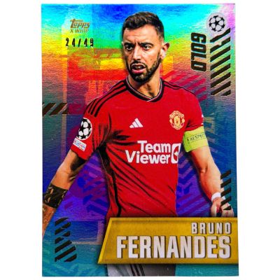 Bruno Fernandez 2022-23 Topps Gold X Whip - 24/49 Manchester United