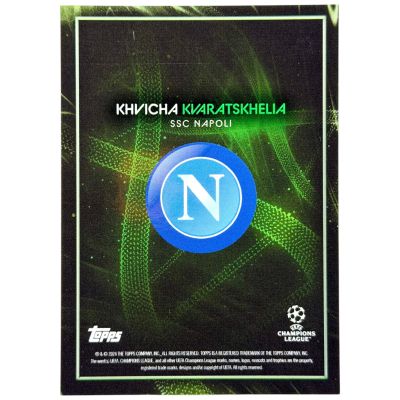 Kvicha Kvaratskelia 2023-24 Topps Knockout UCL - 76/99 Napoli