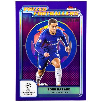 Eden Hazard 2024-25 Topps Finest UCC - 224/299 Purple #PF-18 Chelsea