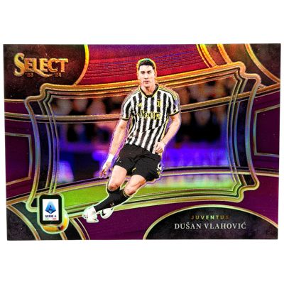 Dusan Vlahovic 2023-24 Panini Select Serie A - 07/49 Field Level Purple Prizm #226 Juventus  