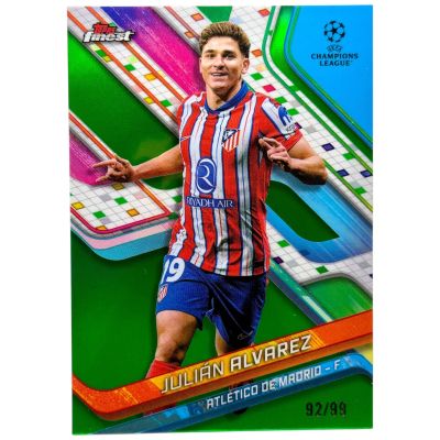 Julian Alvarez 2024-25 Topps Finest UCC - 92/99 #91 Atletico Madrid