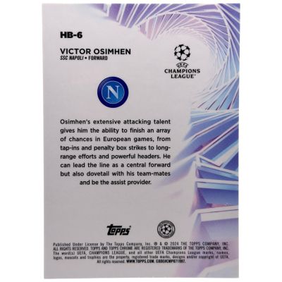 Victor Osimhen 2023-24 Topps Chrome UCC - Hobby Master SSP #HB-6 Napoli