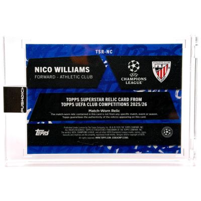 Nico WIlliams 2025-26 Topps UCC Flagship - Superstar Relic Match Worn #TSR-NC Athletic Bilbao 