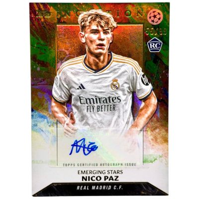 Nico Paz 2023-24 Topps Inception UCC AUTO #ESA-NP 55/99 Real Madrid