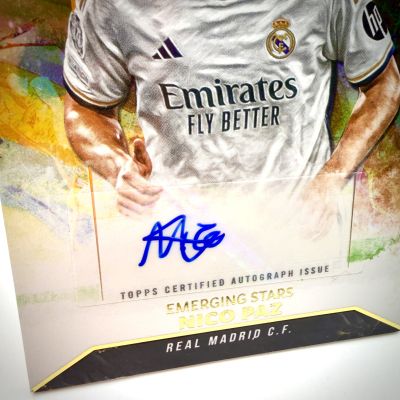 Nico Paz 2023-24 Topps Inception UCC AUTO #ESA-NP 55/99 Real Madrid