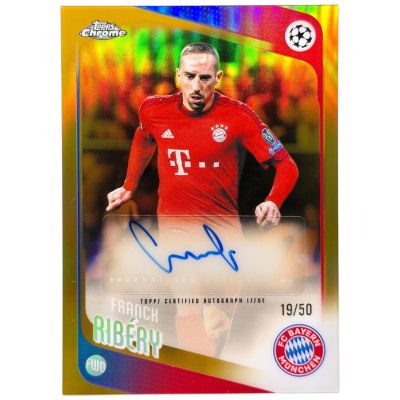 Frank Ribery 2025-26 Topps Chrome UCC - 19/50 Gold AUTO #CLA-FR Bayern Munchen
