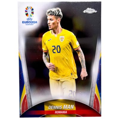 Dennis Man 2024 Topps Chrome Euro 2024 #82 Romania