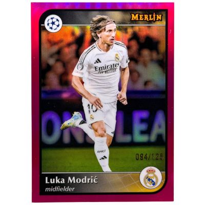 Luka Modric 2024-25 Topps Merlin UCL - 094/125 Pink #86 Real Madrid 