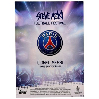 Lionel Messi 2021-22 Topps Steve Aoki - Mainstage PSG