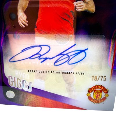 Ryan Giggs 2025-26 Topps Chrome UCC - AUTO Purple 18/75