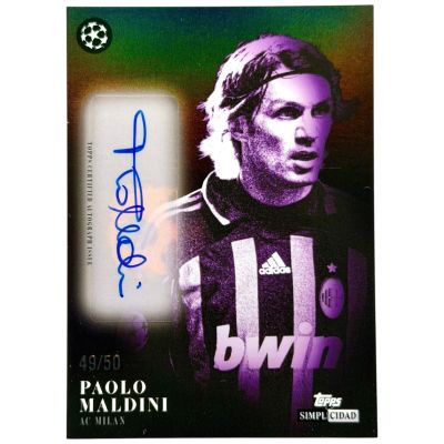 Paolo Maldini 2025-26 Topps UCC Simplicidad - Infranqueables AUTO 49/50 AC Milan